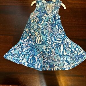 Lilly Pulitzer Floral Blue Kids Dress